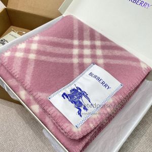 Burberry Knight Hooded Scarf with Pin Pink