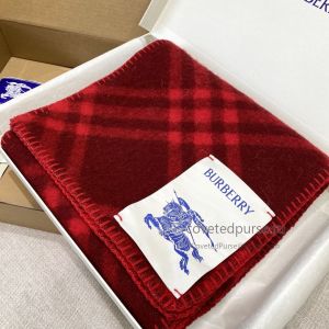 Burberry Knight Hooded Scarf with Pin Red