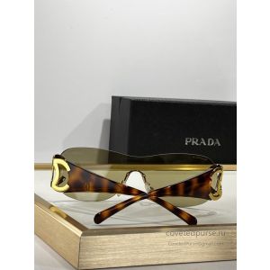 Chanel CH4125 Rimless Shield Sunglasses Tortoise Brown
