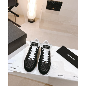 Chanel Coco Black Quilted Leather Sneaker