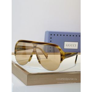 Gucci GG2023S Mask Sunglasses Olive Amber