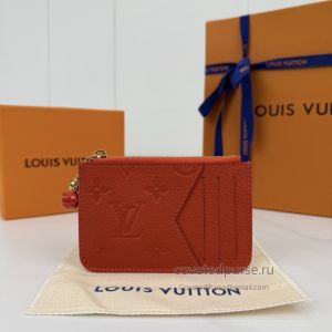 Louis Vuitton Coral Embossed Monogram Zip Card Holder M28984