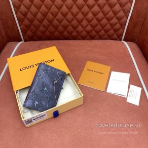 Louis Vuitton Hockey Blue Pocket Card Holder M3A538