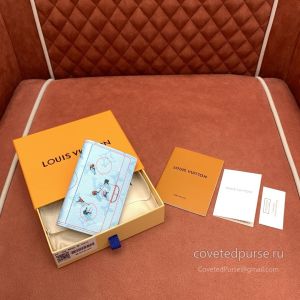Louis Vuitton Hockey Blue Pocket Card Holder V2 M3A539