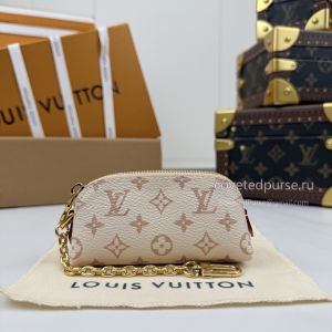Louis Vuitton Mini Lipstick Case White Floral M2A284