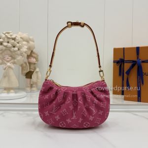 Louis Vuitton Pochette Valley Pink Monogram Gathered M28327