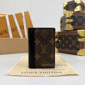 Louis Vuitton Pocket Organizer Monogram Macassar M60111
