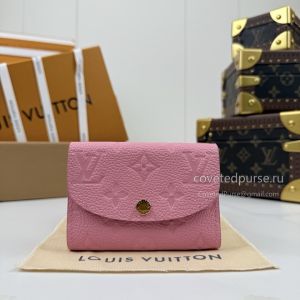 Louis Vuitton Rosalie Coin Purse Monogram Empreinte Pink M29450